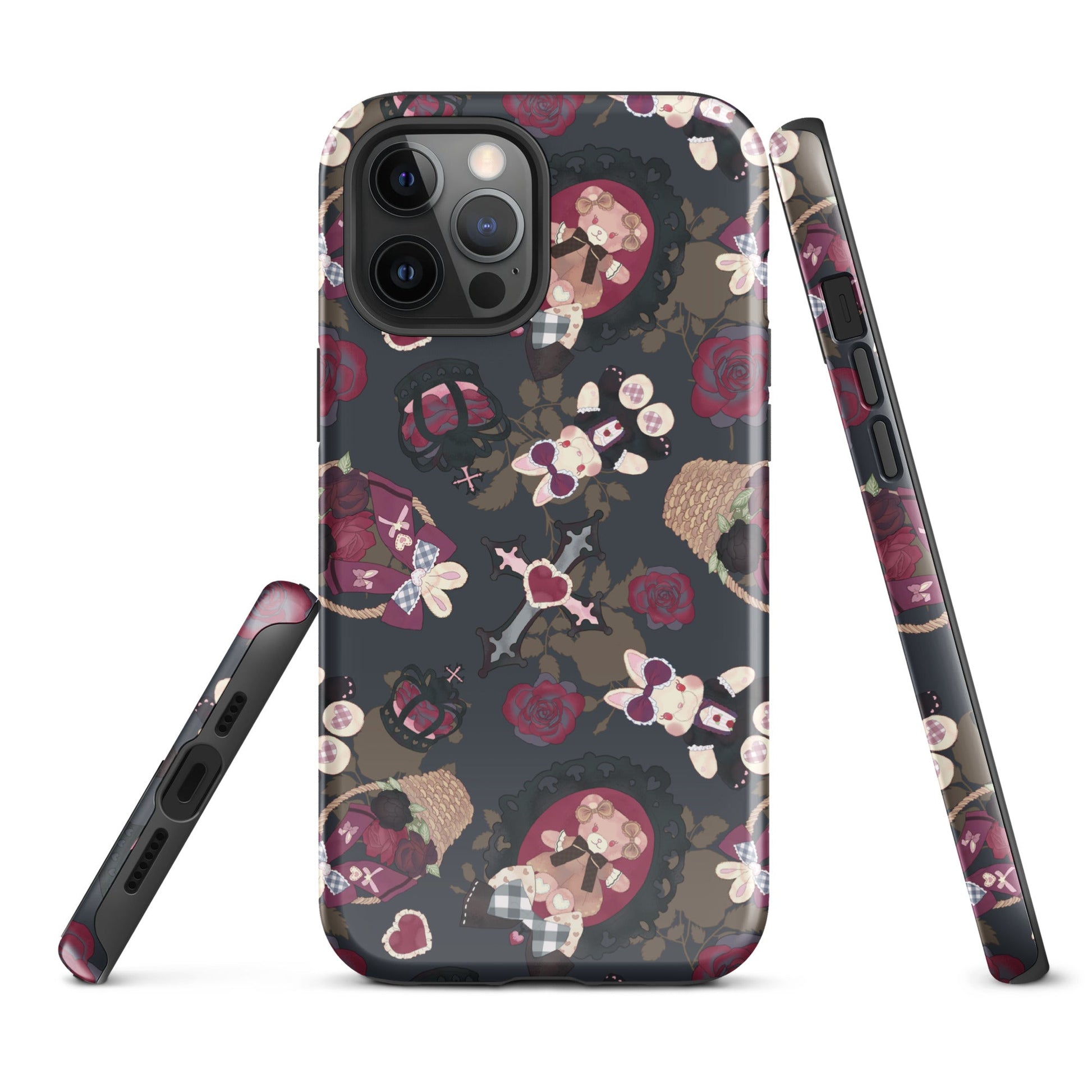 Gothic Teddy iPhone® Tough Case features a stylish design and durable protection for your phone all year round.