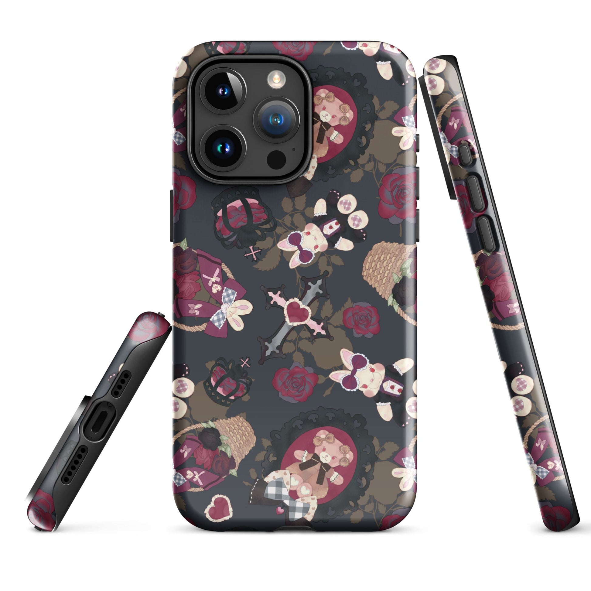 Gothic Teddy iPhone® Tough Case features a stylish, durable design with impact-resistant materials for ultimate protection.