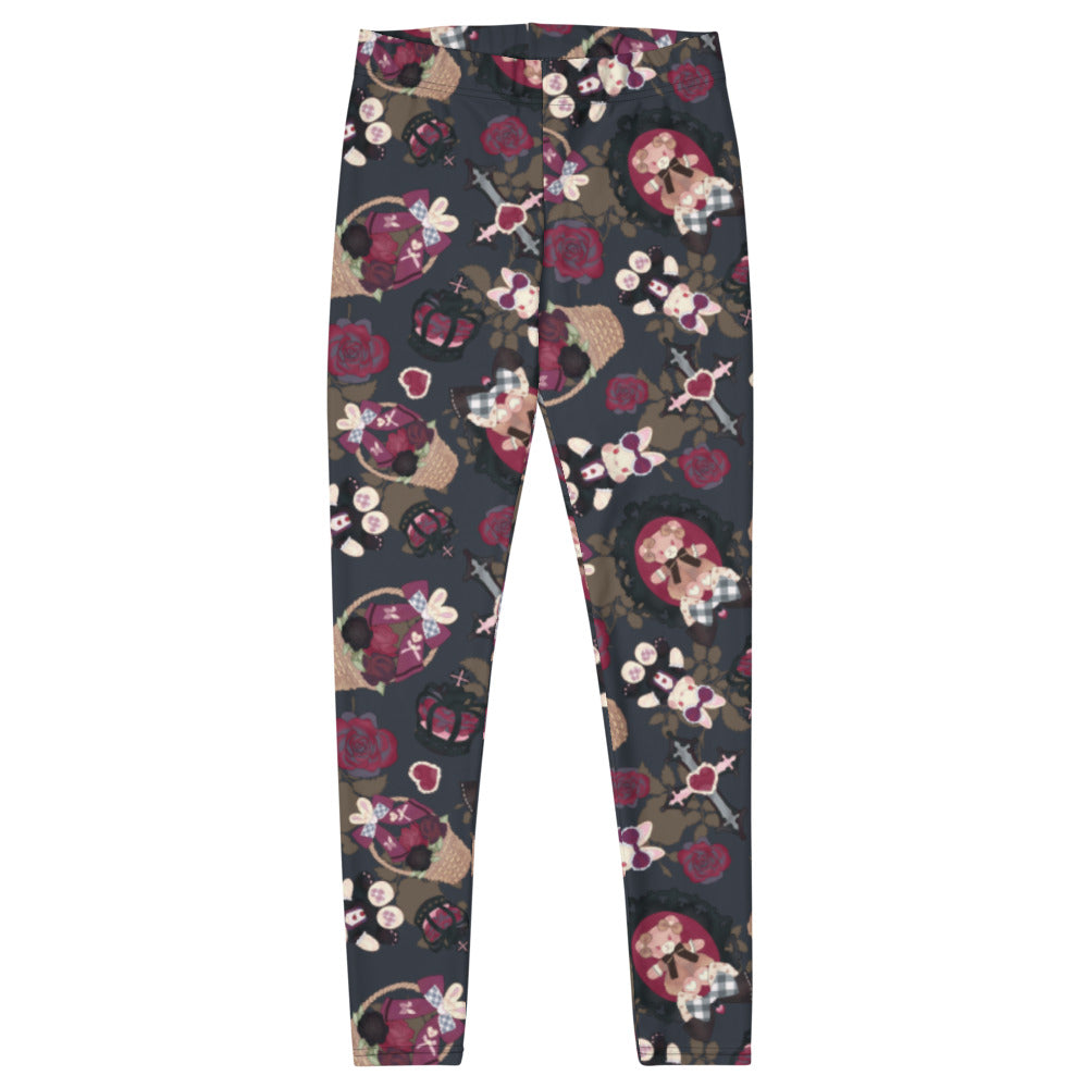 Gothic Teddy Leggings feature a cute dark design, perfect for a stylish twist on traditional leggings.