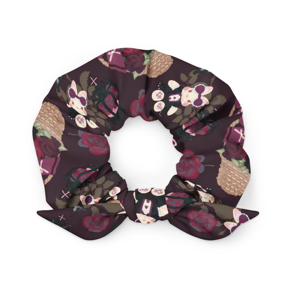 Stylishly secure your hair with the Gothic Teddy Scrunchie, perfect for any outfit and trendy looks.