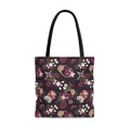 Stylish Gothic Teddy Tote Bag (Temptress) featuring a unique design, perfect for any outfit or occasion.