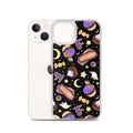 Sleek Halloween Treat iPhone® Clear Case featuring colorful spooky designs, protecting against scratches and dirt.