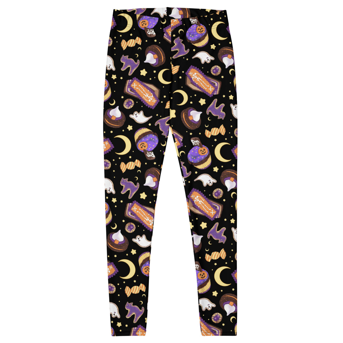 Stylish Halloween Treat Leggings featuring fun spooky patterns, perfect for workouts or casual outings.