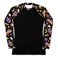 Stylish Halloween Treat Rash Guard with fun spooky designs, perfect for active outdoor adventures.