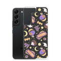 Stylishly protect your phone with the Halloween Treat Samsung® Clear Case, featuring fun Halloween designs.