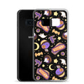 Sleek Halloween Treat Samsung® Clear Case featuring spooky designs, perfect for protecting your phone in style.