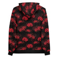 Higanbana Hoodie features a striking pattern of red spider lilies, perfect for a dark, mysterious style.