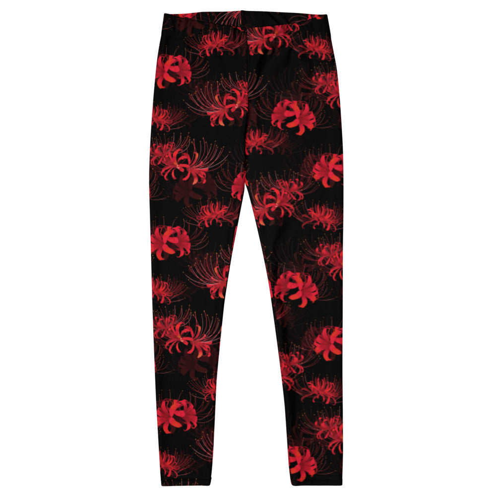 Elevate your workout style with Higanbana Leggings, featuring vibrant floral designs for ultimate comfort and versatility.