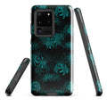 Higanbana Samsung® Tough Case features a sleek design with floral patterns, providing durability and protection for your phone.