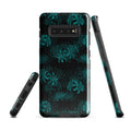 Stylish Higanbana Samsung® Tough Case offers durability and artistic design for Galaxy S10 Plus protection.