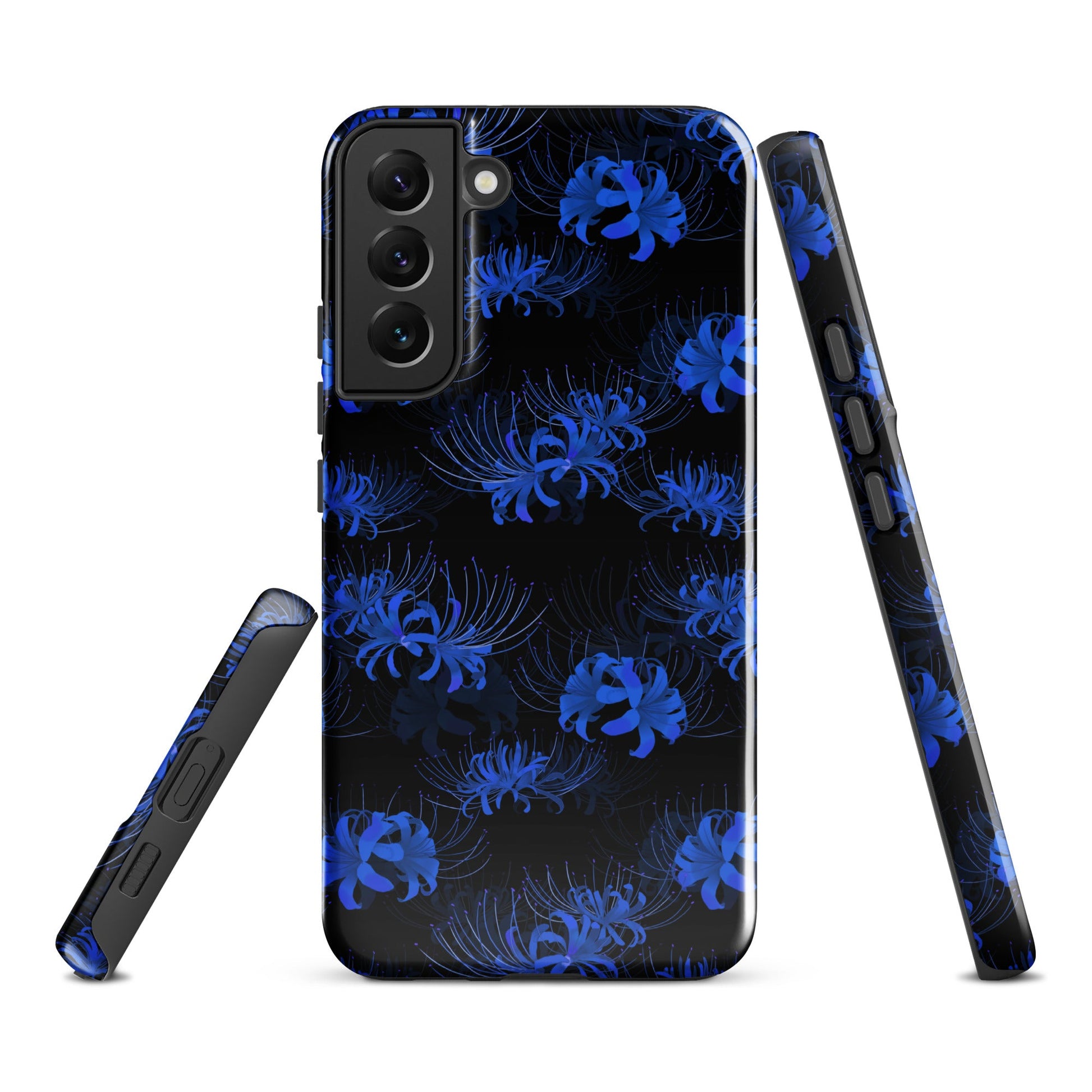 Stylish Higanbana Samsung® Tough Case features dual-layer protection, ensuring your phone stays safe and looks great.