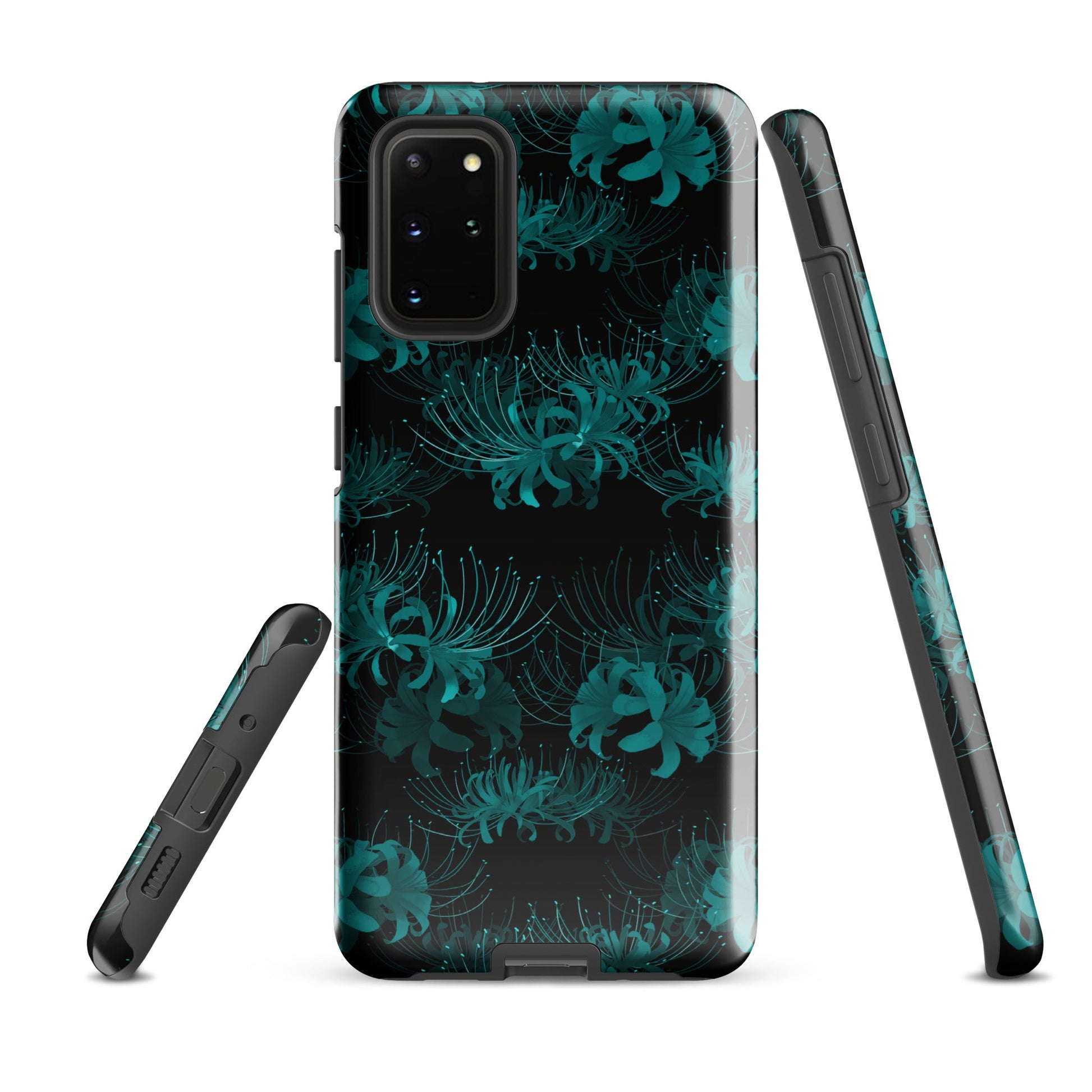 Protect your phone in style with the Higanbana Samsung® Tough Case, featuring a striking floral design.