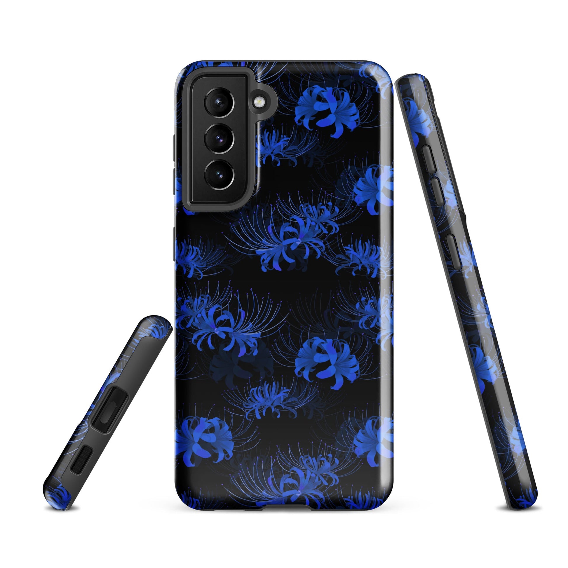 Protect your Samsung with the stylish Higanbana Samsung® Tough Case, featuring a sleek floral design and durable build.