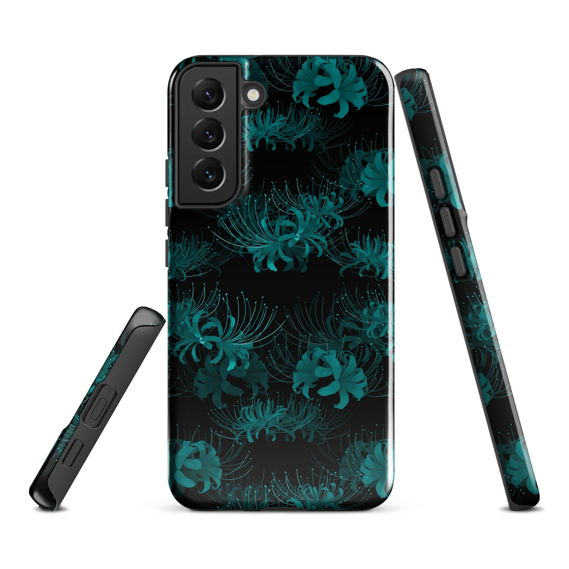 Stylish Higanbana Samsung® Tough Case features impact resistance for ultimate phone protection and artistic flair.