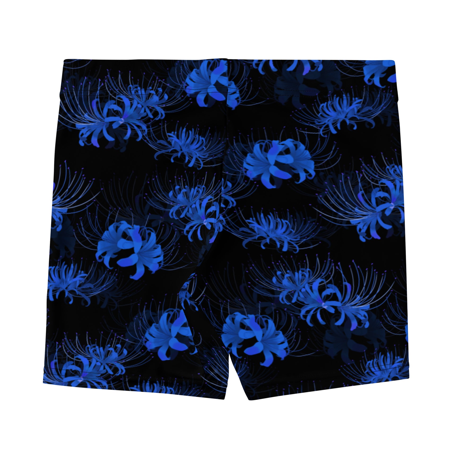 Higanbana Shorts feature a vibrant spider lily design, perfect for a powerful look and all-day comfort.