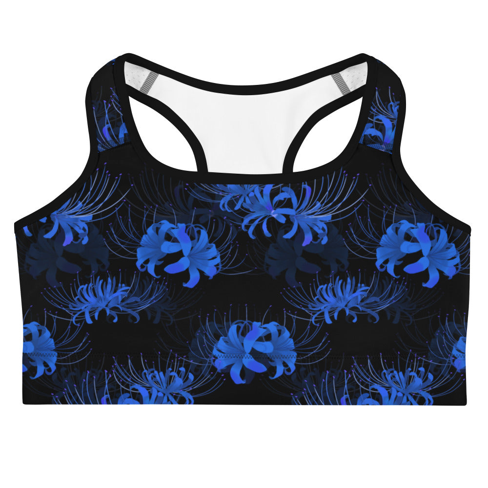 Stylish Higanbana Sports bra features a vibrant floral design, perfect for elevating your workout gear.