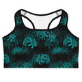 Elevate your workout with the stylish Higanbana Sports bra, featuring a unique floral print for added flair.
