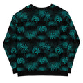 Stylish Higanbana Sweatshirt in teal featuring floral design, perfect for any casual outfit or gym wear.