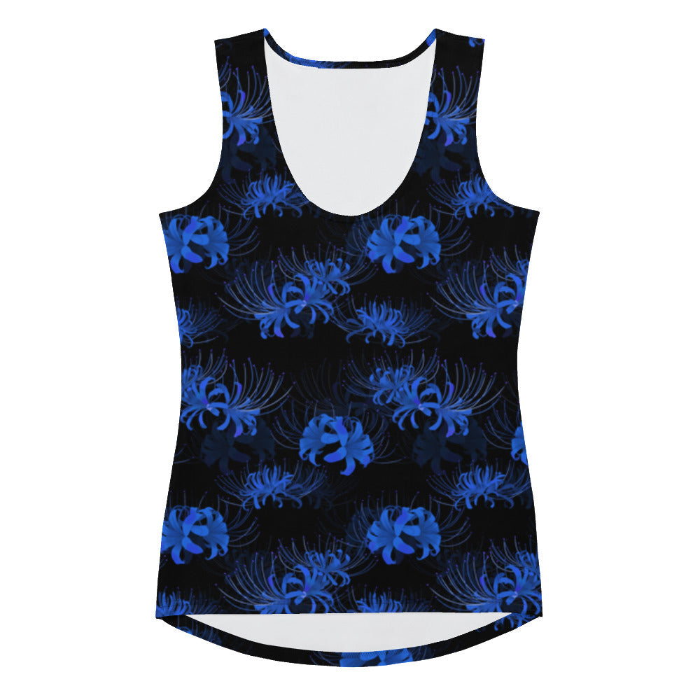 Stylish Higanbana Tank Top featuring a vibrant floral design, perfect for adding flair to your workout wardrobe.