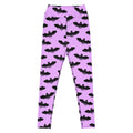 High-waisted Aensland Leggings feature a vibrant bat print, perfect for style and comfort during workouts.
