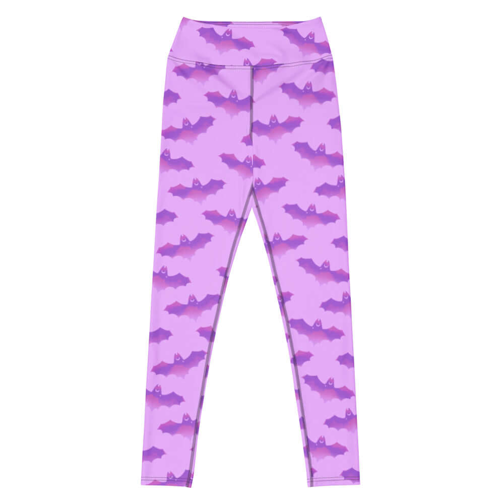 Elevate your workout style with High-waisted Aensland Leggings, featuring a vibrant bat design for ultimate comfort.