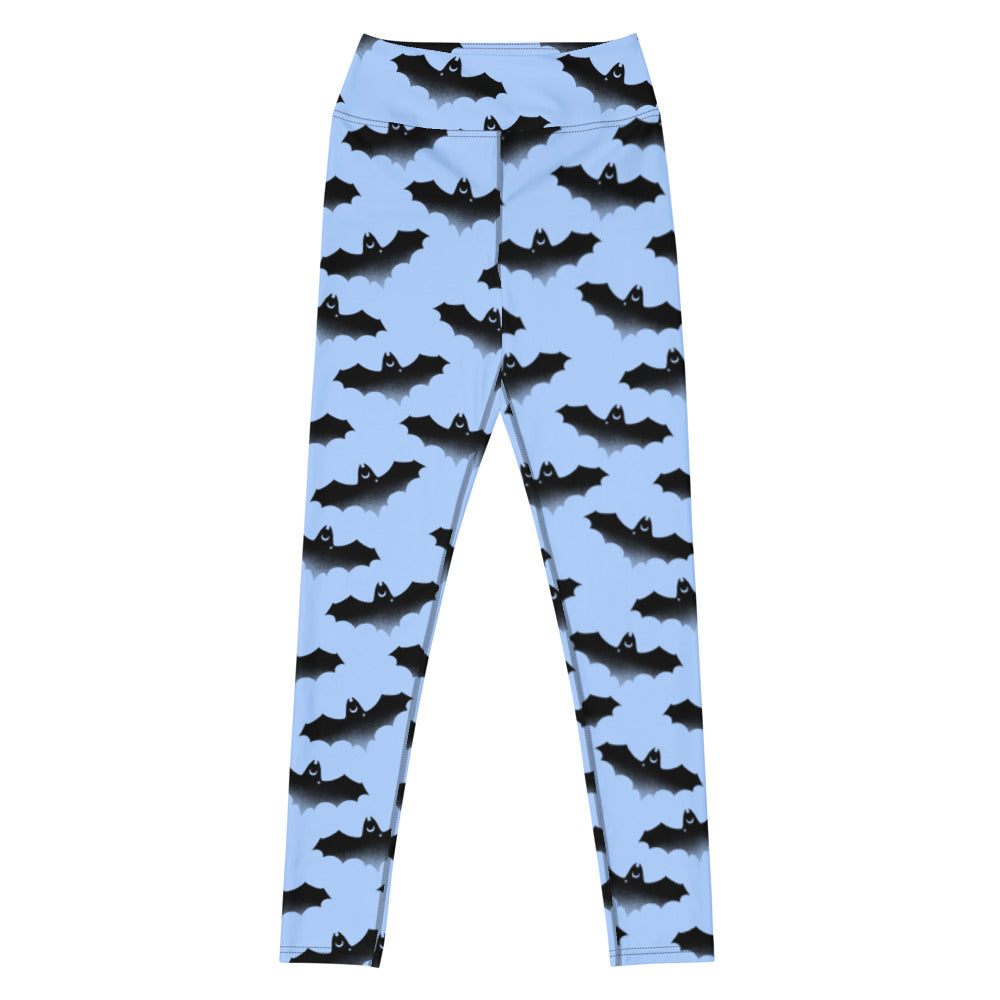 Stylish High-waisted Lilith Leggings with bat design, perfect for comfort during training sessions. Ideal for fitness lovers.