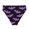 Elevate your beach style with the High-waisted Aensland Bikini Bottom, featuring a playful bat pattern for comfort.