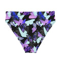 Shop the High-waisted Butterfly Bikini Bottom, featuring vibrant butterfly prints, perfect for beach days and spa visits.