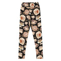Stylish High-waisted Café Leggings featuring a unique coffee-themed design, perfect for workouts and casual wear.