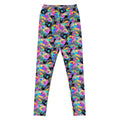 High-waisted Enchanted Rose Leggings showcase vibrant rose patterns, blending style and performance perfectly.