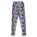 High-waisted Enchanted Rose Leggings featuring vibrant rose patterns for stylish comfort and performance.