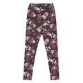 High-waisted Gothic Teddy Leggings featuring a unique dark floral print, perfect for a stylish twist on your look.