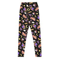 Stylish High-waisted Halloween Treat Leggings featuring fun Halloween graphics, perfect for workouts or casual outings.