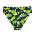 Stylish High-waisted Kero-kero Bikini Bottom featuring playful frog design, perfect for beach days and spa visits.