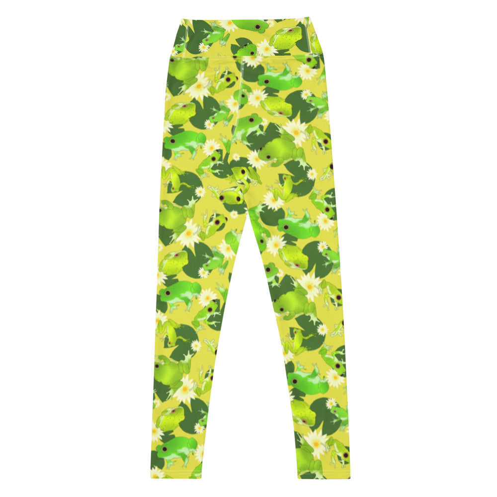 Bright and playful, the High-waisted Kero-kero Leggings offer comfort and style for every activity. Perfect for yoga!