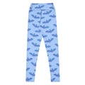 Stylish High-waisted Lilith Leggings featuring a bat print, perfect for comfort during workouts.