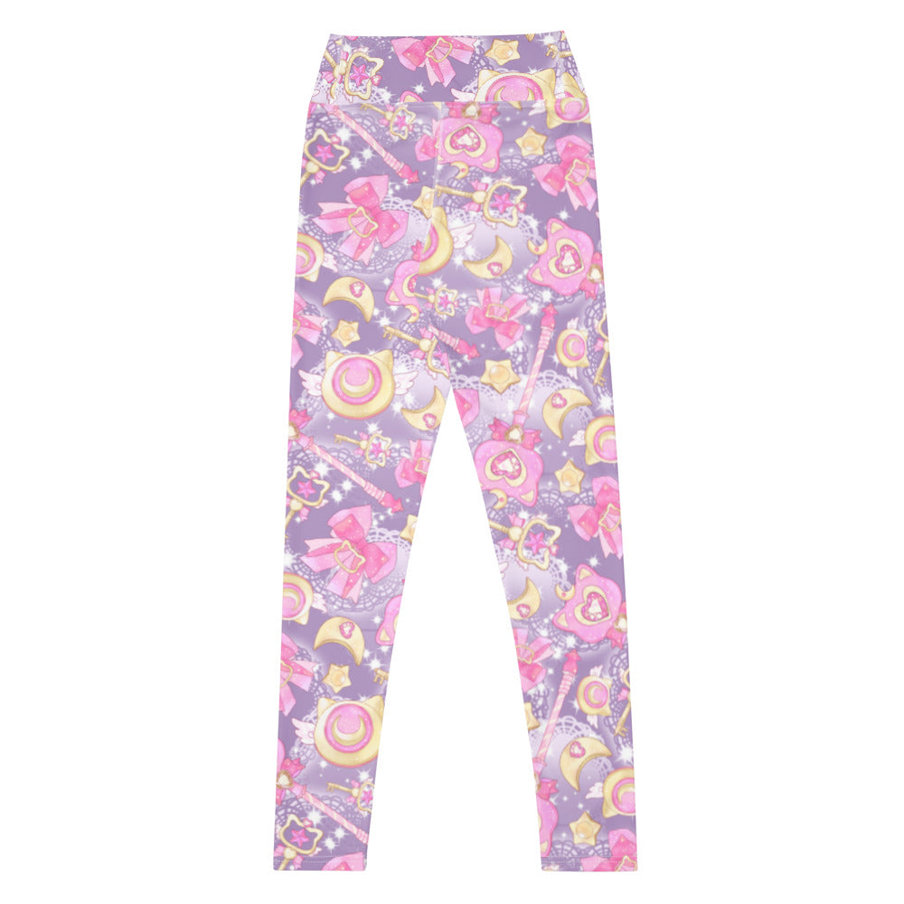 Shop our High-waisted Magical Girl Leggings, perfect for a stylish and magical workout experience!