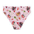 High-waisted Matsuri Bikini Bottom featuring vibrant patterns, perfect for stylish beach days and summer adventures.