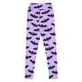 High-waisted Morrigan Leggings in bat print, perfect for comfort during intense workouts or stylish lounging.