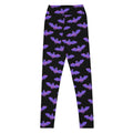 Elevate your style with High-waisted Morrigan Leggings featuring a striking bat print, perfect for workouts or casual wear.