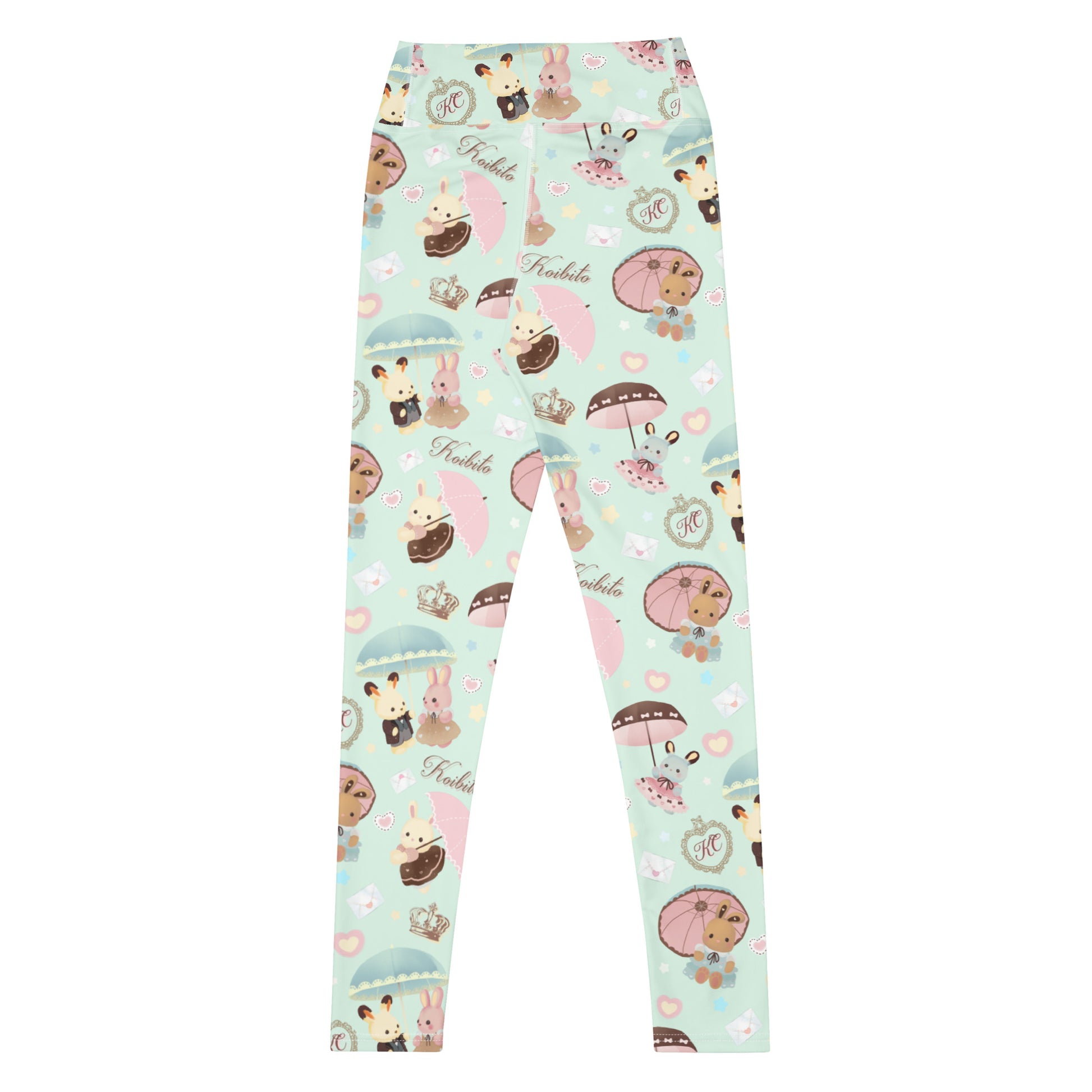 Cute and comfy, the High-waisted Parasol Bunny Leggings feature adorable bunnies, perfect for any outfit.