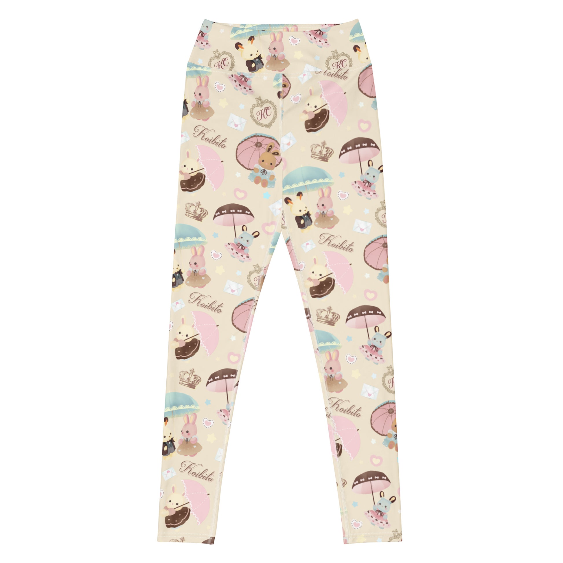 Cute and comfy, the High-waisted Parasol Bunny Leggings feature adorable bunnies for a playful touch to any outfit!