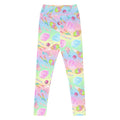 Bright and stylish, the High-waisted Rainbow Candy Leggings feature a fun candy print for a playful look.