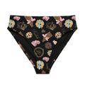 High-waisted Royal Cookie Bikini Bottom featuring a delicious print, perfect for beach days and stylish lounging.