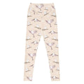 High-waisted Snow Bird Leggings feature a charming winter print, perfect for cozy seasonal style and comfort.