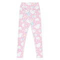 Stylish High-waisted Snow Kitten Leggings with adorable kitten print, perfect for workouts or lounging in comfort.