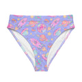 High-waisted Space Bikini Bottom featuring a colorful rocket and planet design for a fun beach day.