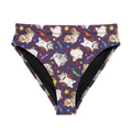 Cute and spooky, the high-waisted Trick or Treaters Bikini Bottom is perfect for beach adventures and pool days.