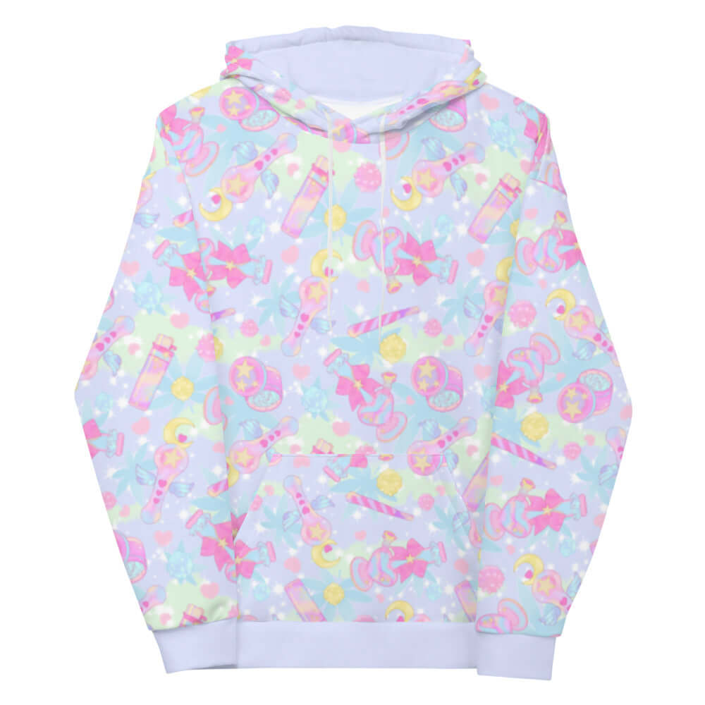 Kawaii Indica Magica Hoodie features playful designs, perfect for showcasing your chill style and sparking conversation.