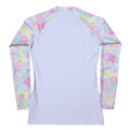 Stylish Indica Magica Rash Guard features vibrant patterns, perfect for active wear and sun protection.